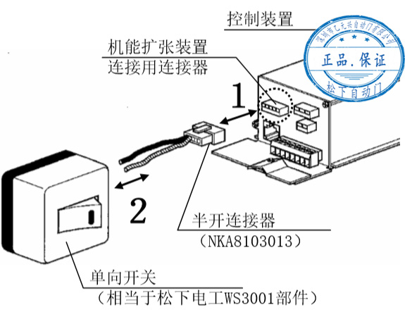 全半开开关的连接